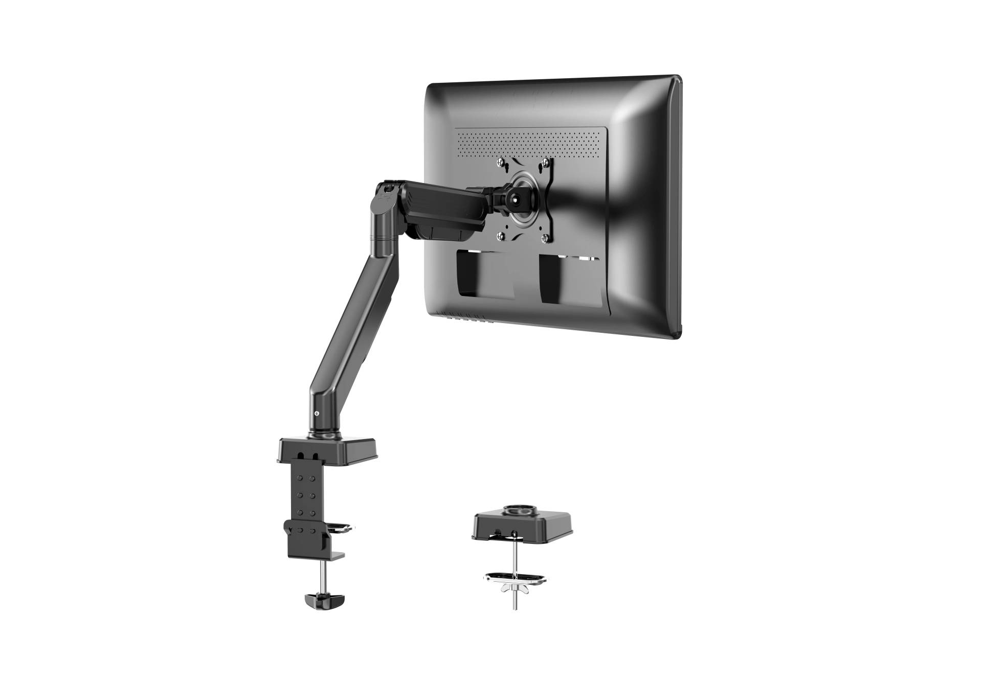 Single Monitor Gas Spring Desk Mount